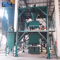 Usine de fabrication d'adhésif pour carreaux de céramique de 5 à 8 tonnes par heure pour les matériaux de construction de base