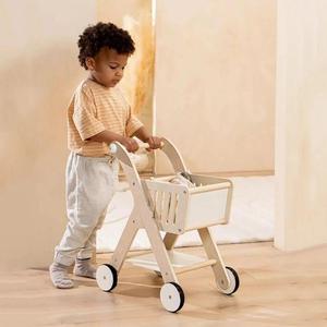 Moderno Montessori attività naturale in legno deambulatore carrello della spesa per bambini giocattolo in legno altri mobili per bambini prodotto - Product Image 3