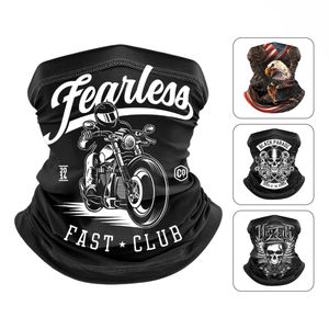 غطاء رقبة للحماية من الشمس في الهواء الطلق بنقشة الفهد، وشاح باندانا مرح بدون خياطة مصنوع من البوليستر لحفلات الصيف - Product Image 3