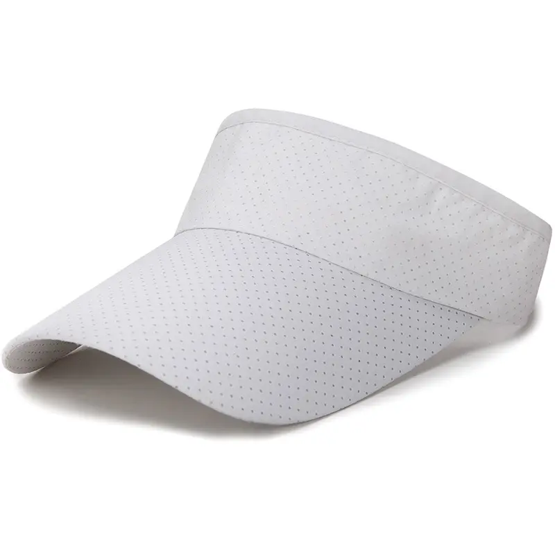 Yaz nefes hava güneş şapkaları erkekler kadınlar ayarlanabilir Visor UV koruma üst boş katı spor tenis Golf koşu güneş koruyucu kap