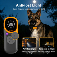 Collier de dressage pour chien avec télécommande, portée 2600 pieds, étanche IPX7, pour 2 chiens, avec fonctions bip/vibration/chock/détection d'urine, 6 sons, rechargeable