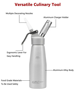 Hot bán nhôm bền nhãn whipping <span class=keywords><strong>Ice</strong></span> <span class=keywords><strong>Cream</strong></span> Dispenser nồi cho kem Maker món tráng miệng công cụ - Product Image 6