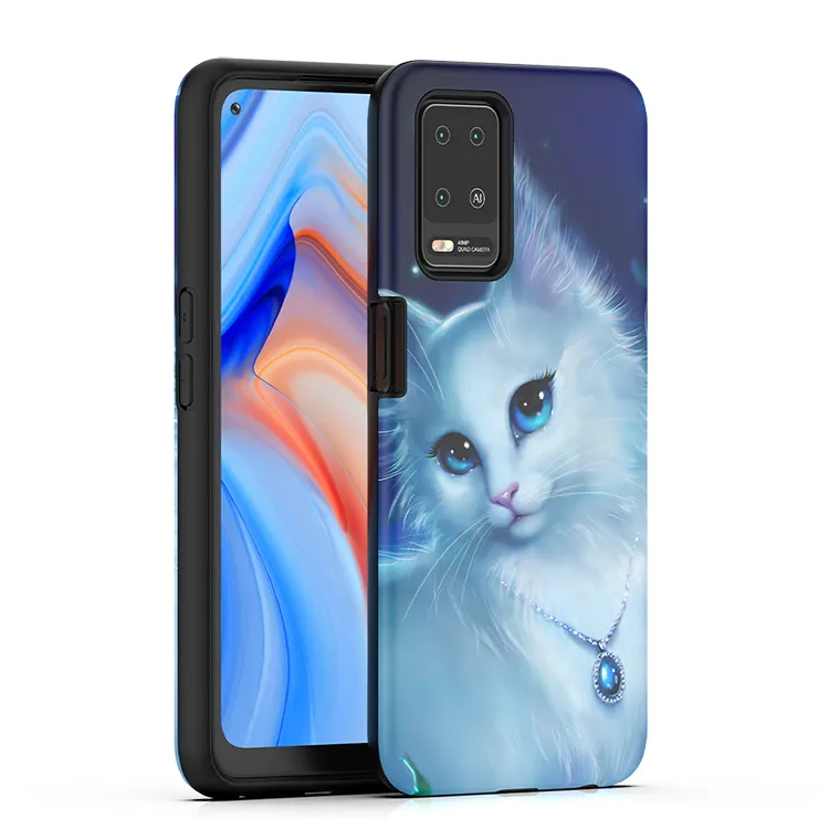 Untuk Tecno Pova 2/Spark 9T/Camon 19 Pro 5G Kustom UV Pola Cetak Telepon Drop Proof 2 In 1 Ponsel Cover