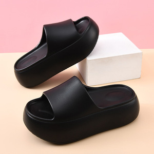 Women's Summer Thick Soled EVA Sandals <b>Non</b> <b>Slip</b> Wear Resistant Breathable Beach <b>Shoes</b> Milky White Fish Mouth Design - Product Image 3