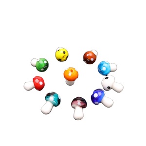 ลูกปัดแก้วคริสตัลหลากสีรูปเห็ดสำหรับงาน DIY ทำสร้อยคอ จี้ และเครื่องประดับ - Product Image 1