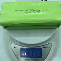 Batterie rechargeable personnalisée Ni-MH 14,4 V AA 2500 mAh, qualité A+, 1000 cycles, pour robots aspirateurs, ordinateurs portables, thermomètres, garantie 1 an
