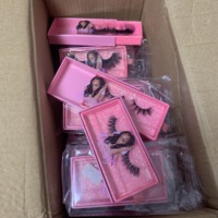 Extensions de cils russes synthétiques 3D faits à la main, épaisseur 0,07 mm, 25 mm, vente en gros, marque privée
