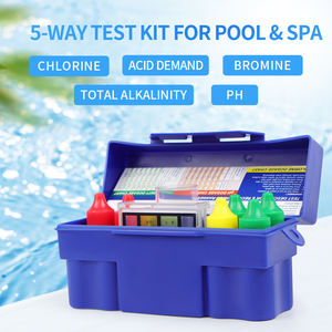 Nouveautés Testeur de qualité de l'eau Kit de test 5 voies pour <span class=keywords><strong>analyse</strong></span> de l'eau et du <span class=keywords><strong>chlore</strong></span> PH pour <span class=keywords><strong>piscine</strong></span> - Product Image 6
