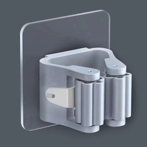 <span class=keywords><strong>Support</strong></span> <span class=keywords><strong>mural</strong></span> de rangement pour salle de bain étanche, sans trace, avec pince à balai, <span class=keywords><strong>support</strong></span> à balai, <span class=keywords><strong>support</strong></span> à serpillière à ventouse et rangement pour balai - Product Image 6