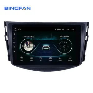 BINGFAN Cho Toyota RAV4 2007-2013 9 Inch 2 Din GPS WIFI MTK Đa Phương Tiện Player Android 9.1 Xe Đài Phát Thanh