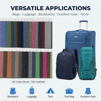 Tissu Oxford teint 100 % polyester 600D résistant à l'abrasion, style uni, pour tentes d'extérieur, sacs à dos et textiles de maison (GSM)