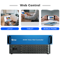 Processeur vidéo multi-écrans haute performance 8 entrées 27 sorties 4K60 pour centre de commande et vidéoconférence