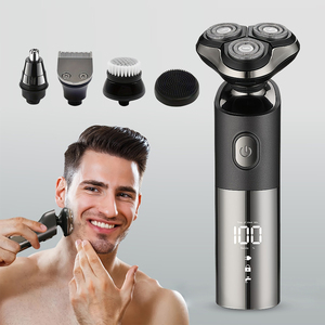 Hot Selling Men's <b>Face</b> Grooming Rotary <b>Shaver</b> USB Rechargeable Triple Blade Low Noise Waterproof Cordless Household 80 Triple - Product Image 1