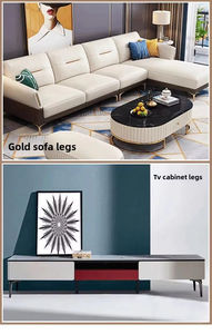 Pata de Mueble Metálica Resistente con Acabado Moderno en Color, Fácil Instalación para Comedor, Cocina, Sala de Estar, Oficina en Casa, Hotel - Product Image 6