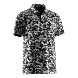 เสื้อยืดแขนสั้นลายซับลิเมชั่นสำหรับฤดูร้อน สีขาว ติดกระดุม เสื้อโปโลสำหรับผู้หญิงและผู้ชาย - Product Image 3