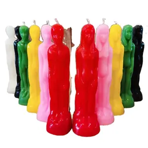 Male model and female model candles, man-shaped man and woman lovers candles home decoration candles