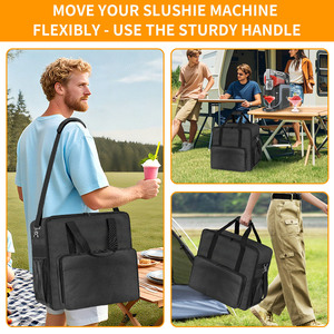 Insulated Blending Machine Carry Case With Zipper Closure Nylon Portable Storage Bag For Smoothie Maker Ice Cream Maker Outdoor - Product Image 5