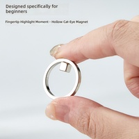 Aimant multifonctionnel pour ongles œil de chat creux, outil auxiliaire de manucure ovale super puissant pour débutants
