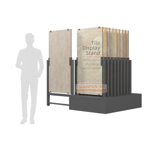 Expositor Deslizante de Alta Capacidad para Muestras de Gran Formato, Estante Metálico Resistente para Exhibición de Muestras de Piedra y Mármol - Product Image 1