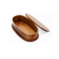 Boîte à bento japonaise double couche en bois naturel, boîte à déjeuner, nouveau design 2022