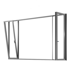 Fenêtres de sécurité pour villa en aluminium à verre feuilleté anti-effraction, avec coins renforcés et système oscillo-battant - Product Image 1