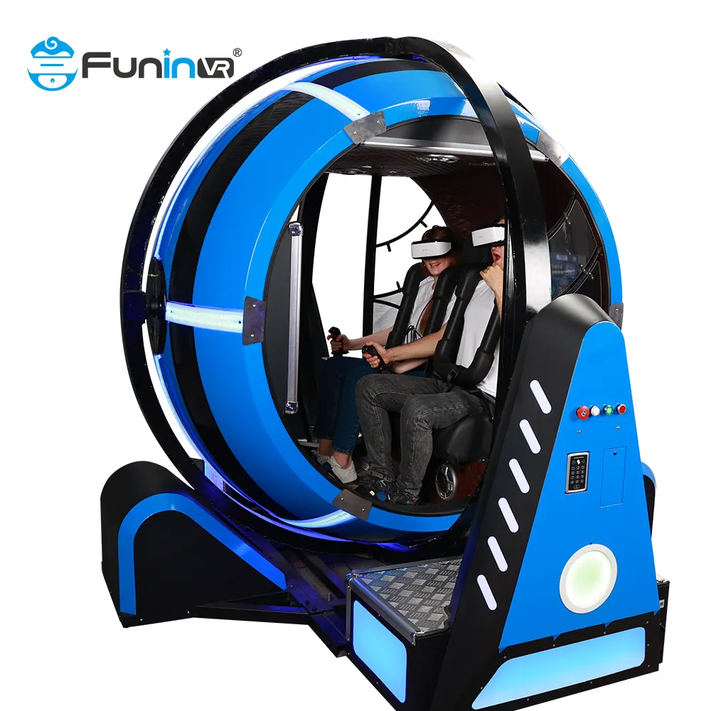 Funinvr bay chụp trò chơi thực tế ảo 9D VR chuyến bay simulator720 độ chuyến bay trò chơi VR roller coaster giả lập thương mại