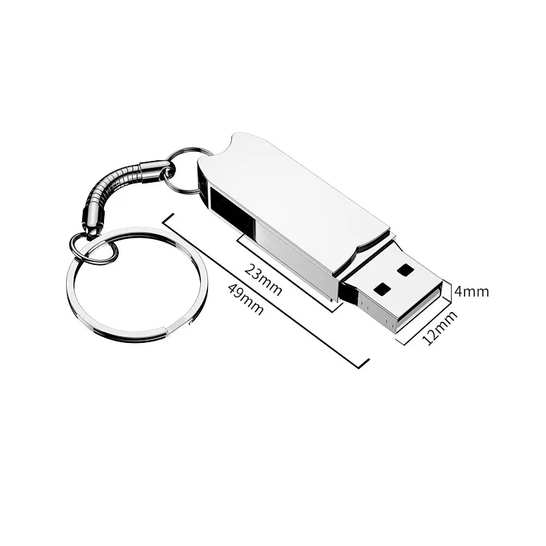 Clé USB personnalisée U disk Flash Disk Cadeau de boîtiers métalliques USB 4GB 8GB 16GB 32GB 64GB 128GB 1T 2T mini clé USB personnalisée