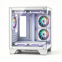 Boîtier PC Gaming M-ATX Compact à Vendre : 7 Supports de Ventilateurs, Refroidissement Liquide 240mm, 2 SSD, 2 HDD, Verre Trempé