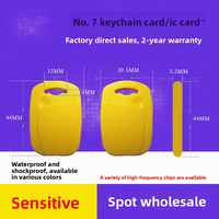 Porte-clés RFID NFC de contrôle d'accès, mini-étiquette sans contact, carte de membre étanche