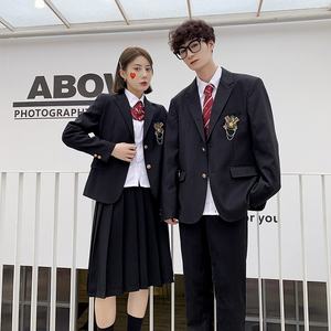 Otoño Invierno versión coreana uniformes escolares para estudiantes de secundaria estilo universitario Blazer <span class=keywords><strong>camisa</strong></span> conjunto uniforme de Estudiante - Product Image 5