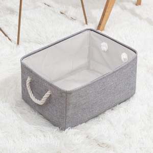 Cesta de Almacenamiento de Tela Moderna Decorativa al por Mayor con Asas de Cuerda de Algodón, Lindas Cestas de Almacenamiento para Juguetes de Guardería, Regalo - Product Image 4