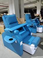 Chaise de pédicure sans plomberie avec cuvette intégrée, équipement de spa pour ongles, fauteuils et bassin de pédicure, vente en gros