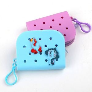 Nouveau sac de plage souple et imperméable en PVC de couleur unie pour femme, best-seller, avec étui pour cartes bancaires, couleur personnalisable - Product Image 3