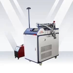 Máquina de soldadura do laser do Cnc de 3000 watts para o soldador do laser da fibra do metal 3 in-1 com função da limpeza e do corte