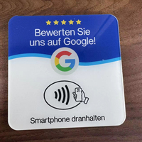 Support NFC programmable personnalisé avec QR code pour cartes-cadeaux Google Play, avis, réseaux sociaux, contrôle d'accès, carte de paiement en plastique