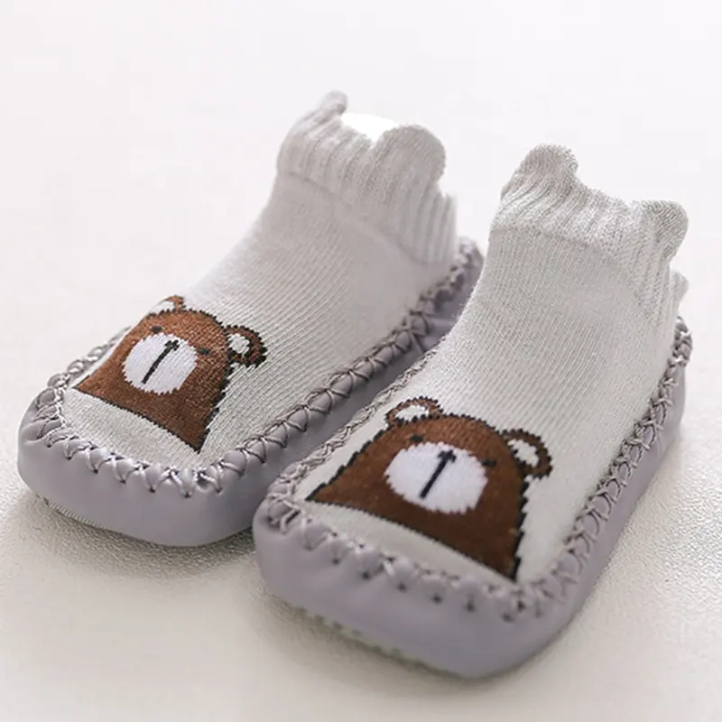 लोकप्रिय जुर्राब जूते बच्चों मुद्रित रबर नरम एकमात्र नीचे पानी जुर्राब Antislip बेबी जूते