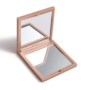Hot Selling Pink Plastic Square Double Side Folding Portable Pocket Make up Mirror - Product Image 6