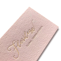 Cartes de visite professionnelles personnalisées en papier de coton de luxe de la marque SY, avec dorure à chaud et finition gaufrée, pour cartes de vœux/merci