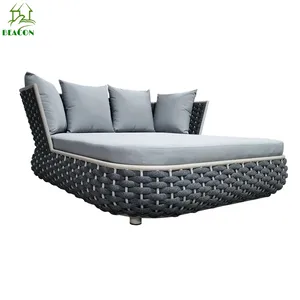 Luxe Dagbed Sofa Ligbed Buiten Tuin Zon Lounge Moderne Waterdichte Bali Commerciële Outdoor Stijlvolle Ligbed