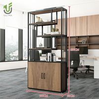 IULTRA Étagère de séparation de bureau ouvert sur mesure, grande, autoportante, haute, double face, moderne pour bureau à domicile