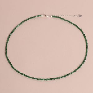 고품질 2MM 면처리 천연 석영 크리스탈 비즈 미니멀리스트 정품 비즈 목걸이 패셔너블한 주얼리 선물 - Product Image 5