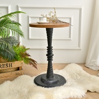 Table basse ART NEST INNOVA de style américain, panneau décoratif en bois, écologique, antique, durable, design d'appoint, montage facile