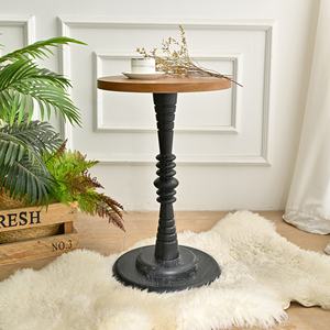 INNOVA American Style Decorative Panel Wood <b>Round</b> Eco-Friendly Antique Durable Living Room Side Furniture <b>Coffee</b> <b>Table</b> - Product Image 3