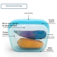 Nieuwe siliconen gel groente- en fruitbewaarzak 3000ml luchtdichte zip-lock koelkast & vriezer vershoudorganizer