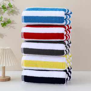 <span class=keywords><strong>Telo</strong></span> <span class=keywords><strong>Mare</strong></span> Jacquard Personalizzato All'Ingrosso 100% Cotone Grande Lusso Tinto in Filo a Righe per Spiaggia e Piscina - Product Image 1