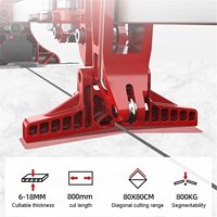 Shijing 1200mm coupe-carreaux manuel en alliage d'aluminium main pousser couteau sol céramique porcelaine découpeuse