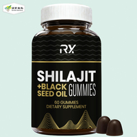 Gummies de Shilajit sans sucre, véganes, 600 mg, 3000 mg, complément minéral haute puissance pour le bien-être quotidien et le soutien immunitaire des adultes