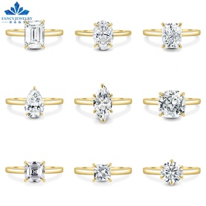 보석 18K 로즈 골드 가격 원래 결혼 약혼 타원형 에메랄드 배 멋진 실험실 성장 Moissanite 다이아몬드 반지 여성용 남성용 - Product Image 3
