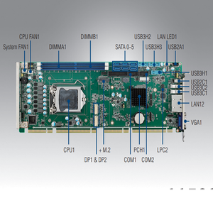 Carte mère industrielle Advantech PCE 7132 LGA1200 pour processeur Intel <span class=keywords><strong>Core</strong></span> <span class=keywords><strong>I9</strong></span>/i7/i5/i3 de 10e génération, ordinateur monocarte - Product Image 2