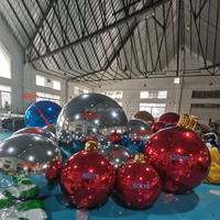Ballons Gonflables Métalliques, Boules Miroir Gonflables, Ballons Réfléchissants Colorés Laser pour Mariages, Noël, Centres Commerciaux, Événements et Fêtes